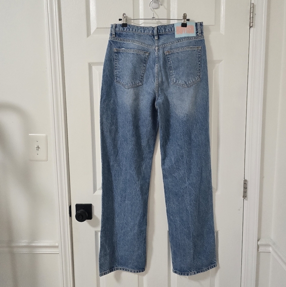Boyish The Ziggy High Rise Relaxed Straight Leg Jeans In Silverado Size 28 - Picture 9 of 12